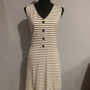 Striped sleeveless dress